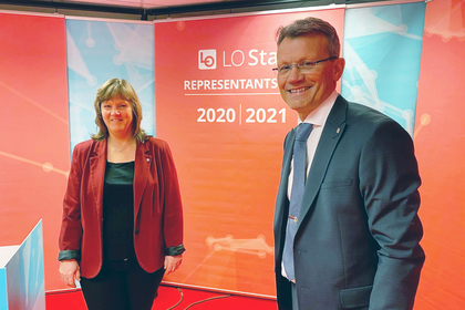 Lise Olsen og Egil André Aas er klare for digitalt representantskapsmøte